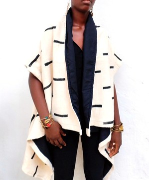 Bogolan kimono afro