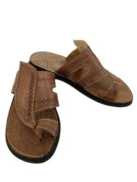 Men's sandal in genuine leather