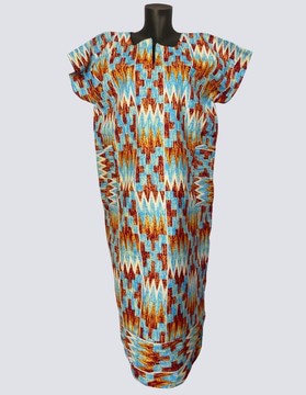 Robe boubou caftan imprimée coton