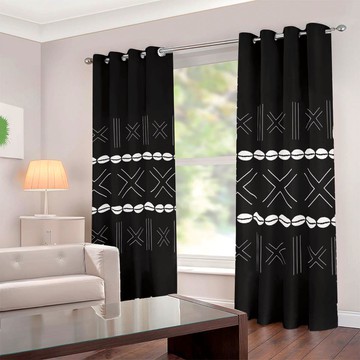 Cultural Unique Bath Mat White and Black Bathroom Rug (LARGER SIZES AVAILABLE)
