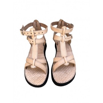 Sandale de plage en vrai cuir pour Femme