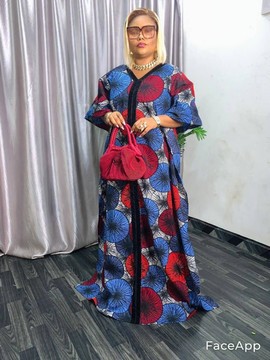 Rich Aunty Vibes Adire BuBu/Agbada/BouBou
