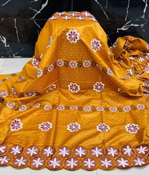 Embellished Bazin Riche fabric/ 100% cotton/ 5 meters/ brocade getzner