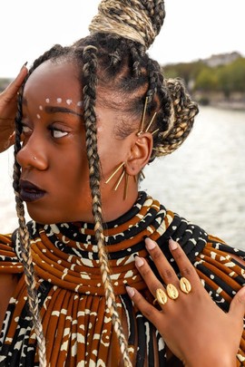 “Wakanda” ear cuff