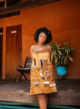 Backless Bogolan Slip - Rosemary (Pre-Order)