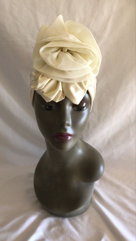 Foulard de tête beige