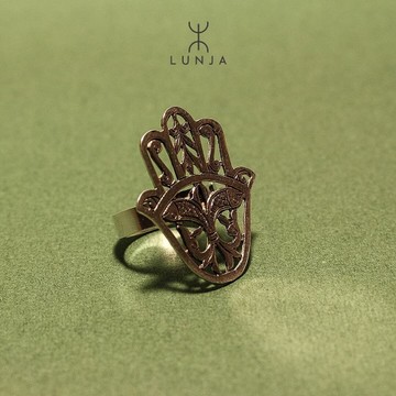 Khomsa Silver Ring, Genuine 925 Silver Unique