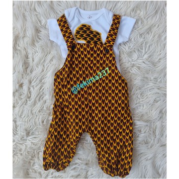 baby dungarees and bodysuit set