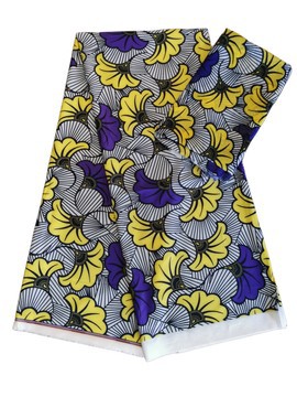 6 yards african wax fabric fluid silk fabric Pattern: wedding flower