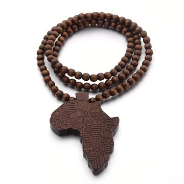 Large brown necklace for men