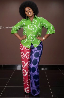 Ensemble deux pièces en batik