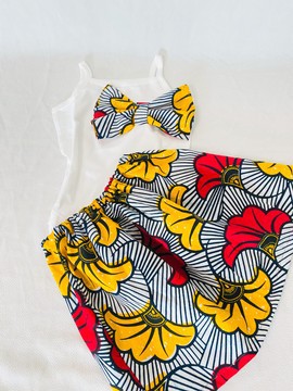African bodysuit and skirt set - baby ax outfit - baptism outfit - baby wedding outfit