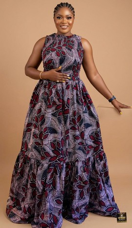 Smocked Sleeveless Tiered Maxi Dress |Garden parties|Wedding guest attire|Maternity styling