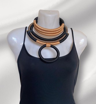 Necklace, mid long necklace, chocker
