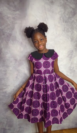 Robe Maha en tissu wax