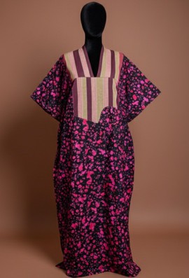 Vibrant Floral Printed Kaftan
