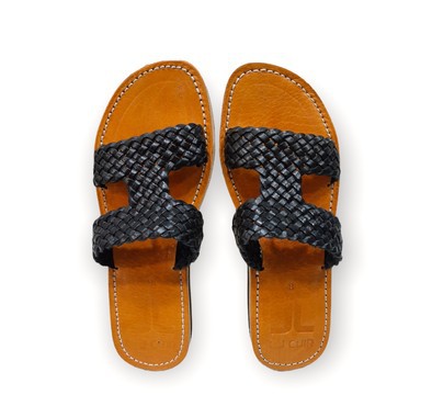 Sandale en cuir véritable haute qualité fait main mode femme