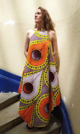 Robe d'été wax taille M/L