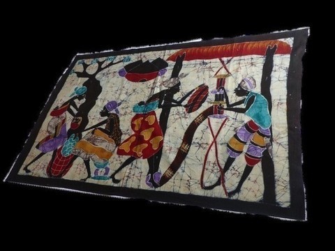 tableau batik seine du village015
