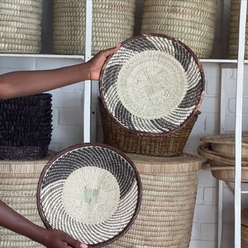 3 paniers Tonga faits à la main, 3 pièces