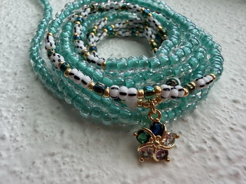 Lagoon Goddess - Luxury Waistbeads, Waist Chain, Bayas, Bine Bine, Binbin, Belly Beads