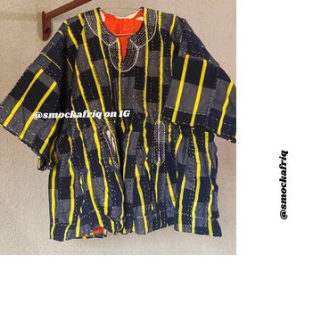 Handmade Fugu/ Batakari with sleeves for men