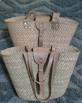 Sac cabas aux tons naturels, sac de plage, sac d’été, sac africain fait main