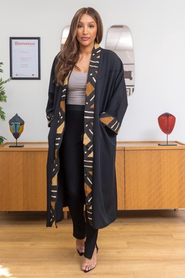 Black Bogolan kimono