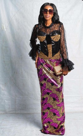 Robe longue en dentelle perlée et pailletée pour femme, corset de luxe, pour mariages/occasions spéciales