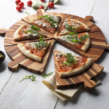 6pcs Lightweight Reusable Durable Pizza Plate / Pizza Holder for Co-worker