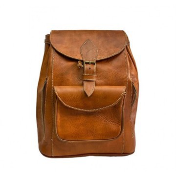 100% handmade high quality genuine leather backpack.