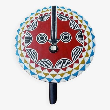 Masque Soleil Bwa Mossi en Bois – Décoration Murale Africaine Artisanale | Vente en Gros &amp; Détail