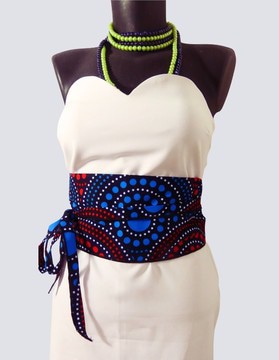 ceinture OBI en wax africain neuve fait main