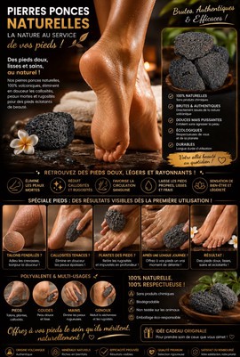 Natural pumice stone