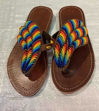 Maasai sandals, summer sandals,beach sandals, beaded sandals, gift for her,african sandals