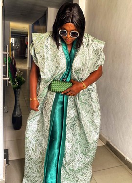 Bimbo Three-Piece Luxury Brocade Pants and Kimono Set for Weddings/Special occasions/Plus Size
