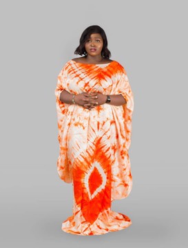 Loose Fit Long Boubou| Tye And Dey Long Gown| Rich Aunty Gown | Gift For Her