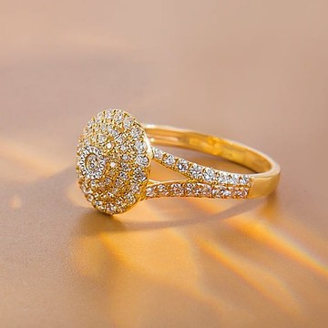 Bague de fiançailles 18 carats, bagues d'anniversaire pour femmes