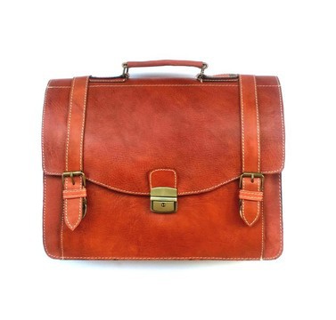 Satchel with excellent quality made entirely of genuine leather