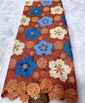 Original Multicolored Lace fabric 5 yards