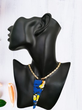 African wax fabric pendants