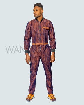 African Print Mens Jumpsuit, Mens Jean Jumpsuit, Mens Jumpsuit, Front Zip Jumpsuit,