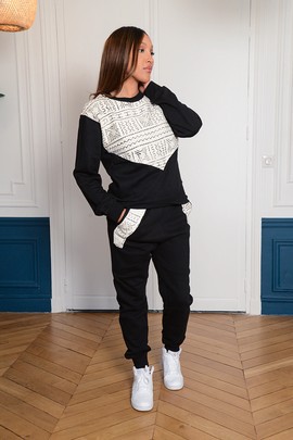 White Bogolan jogging set