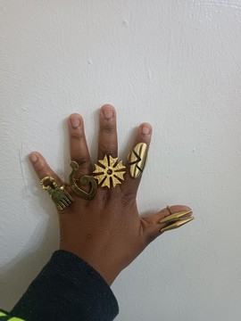 Brass rings, African brass rings, boho rings, statement rings,