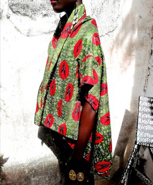 Afro kimono cotton wax