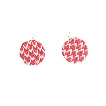 Wax disc earrings