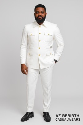 Off white safari suit