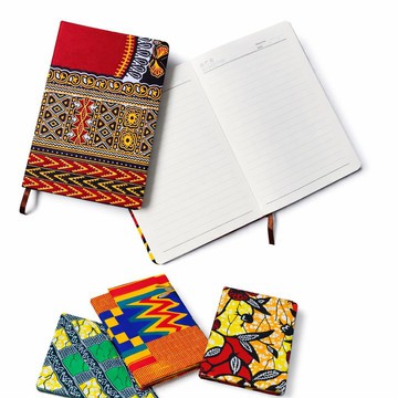 Carnet à imprimé africain – Journal en tissu Ankara fait main pour prendre des notes, planifier et écrire de manière créative