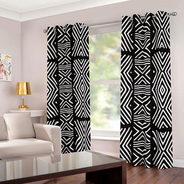 Cultural Unique Bath Mat White and Black Bathroom Rug (LARGER SIZES AVAILABLE)
