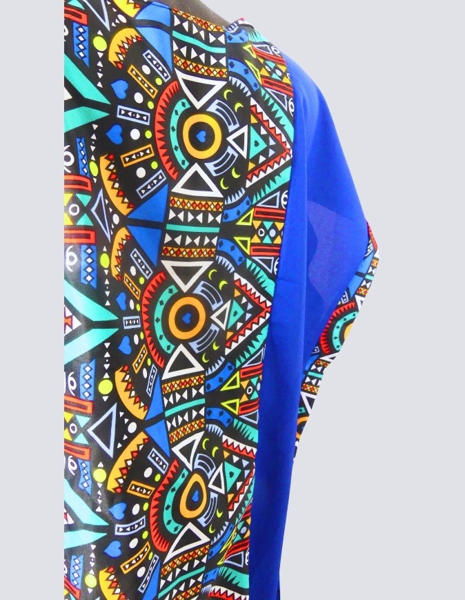 Robe Boubou Caftan Tunique Bogolan Bleu By Styledafrique Women s Tuni 